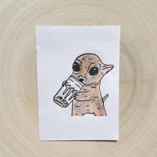 Original ACEO Chihuahua, Dog, Energy Drink, Small, 2.5x3.5