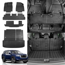 Rongtaod Floor Mats Compatible with 2022-2025 2026 Nissan Pathfinder 7 8 Seat...