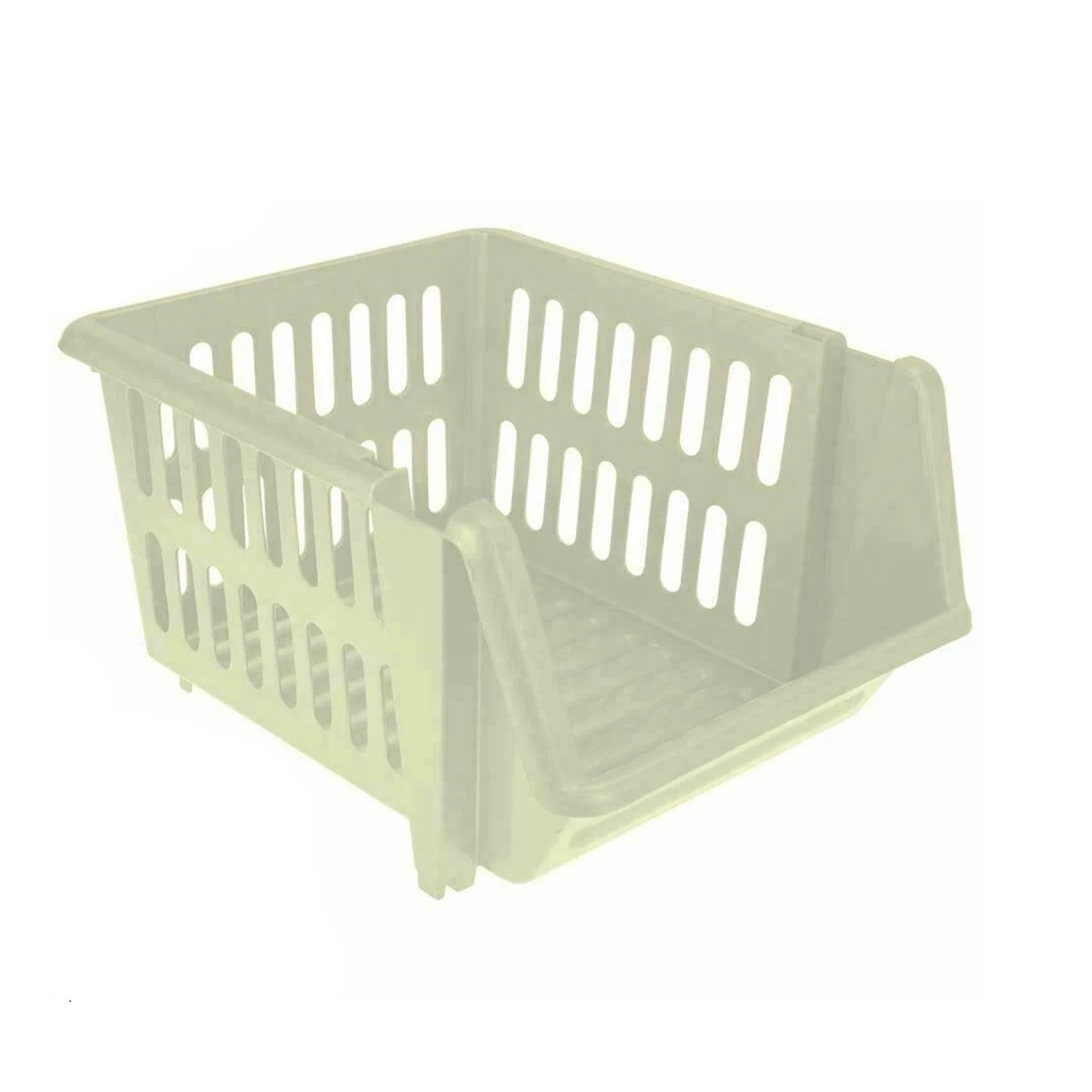 Vegetable Storage Basket Plastic Stackable Kitchen Fruit Stacker Stacking Rack