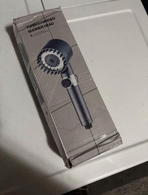 Handheld Filtered Shower Head and Scalp Massager, Grey/Silver