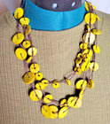 Yellow Button Necklace — photo 3