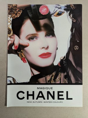 Chanel Lippenstift Original 1987 Papier Magazin Werbung