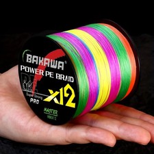12 Strand Braided Fishing Line Multifilment PE Line Super Strong Smooth Durable