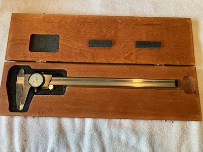 Vintage Starrett No. 120 Dial Caliper 12'' Hardened Stainless Steel American Made