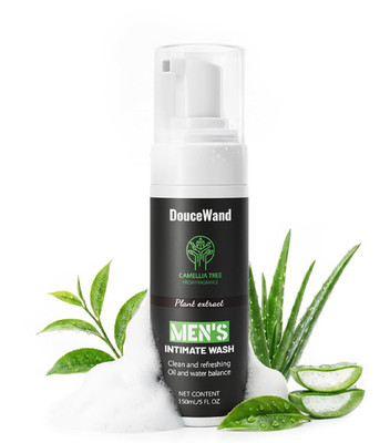 Men's Intimate Wash   pH Balanced Foaming Tea Tree Groin Cleanser, Odor Control 