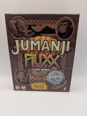 Jumanji Fluxx Kartenspiel von Looney Labs versiegelter Inhalt kostenloser Versand 