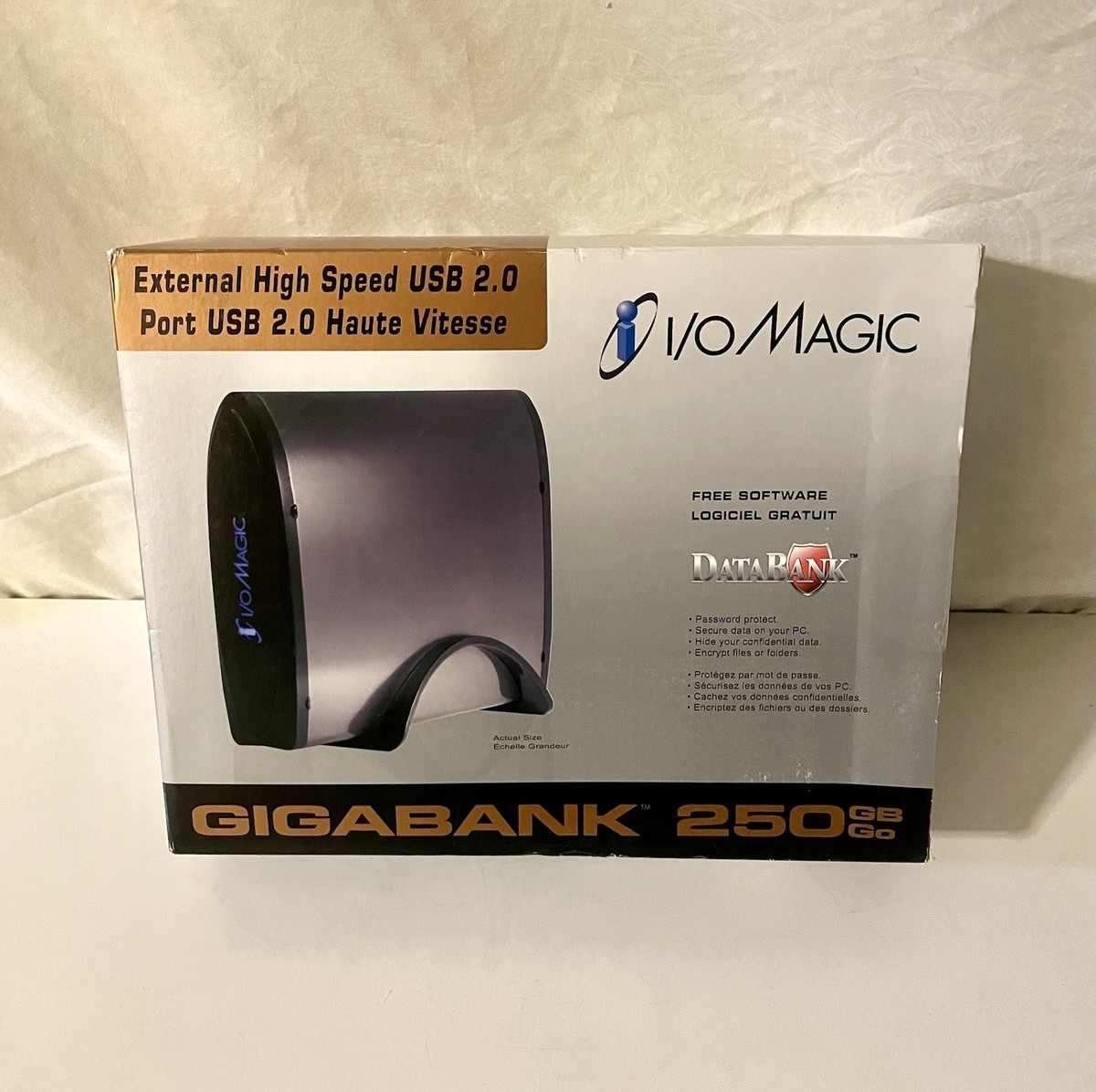 I/O Magic GIGABANK 250GB External Hard Drive - New Sealed | eBay