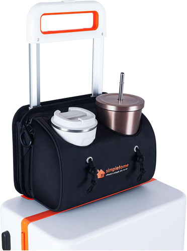 4 in 1 Portabicchieri Da Viaggio per Bagagli Liberare Le Mani Spazio per Due Dri prezzo ebay