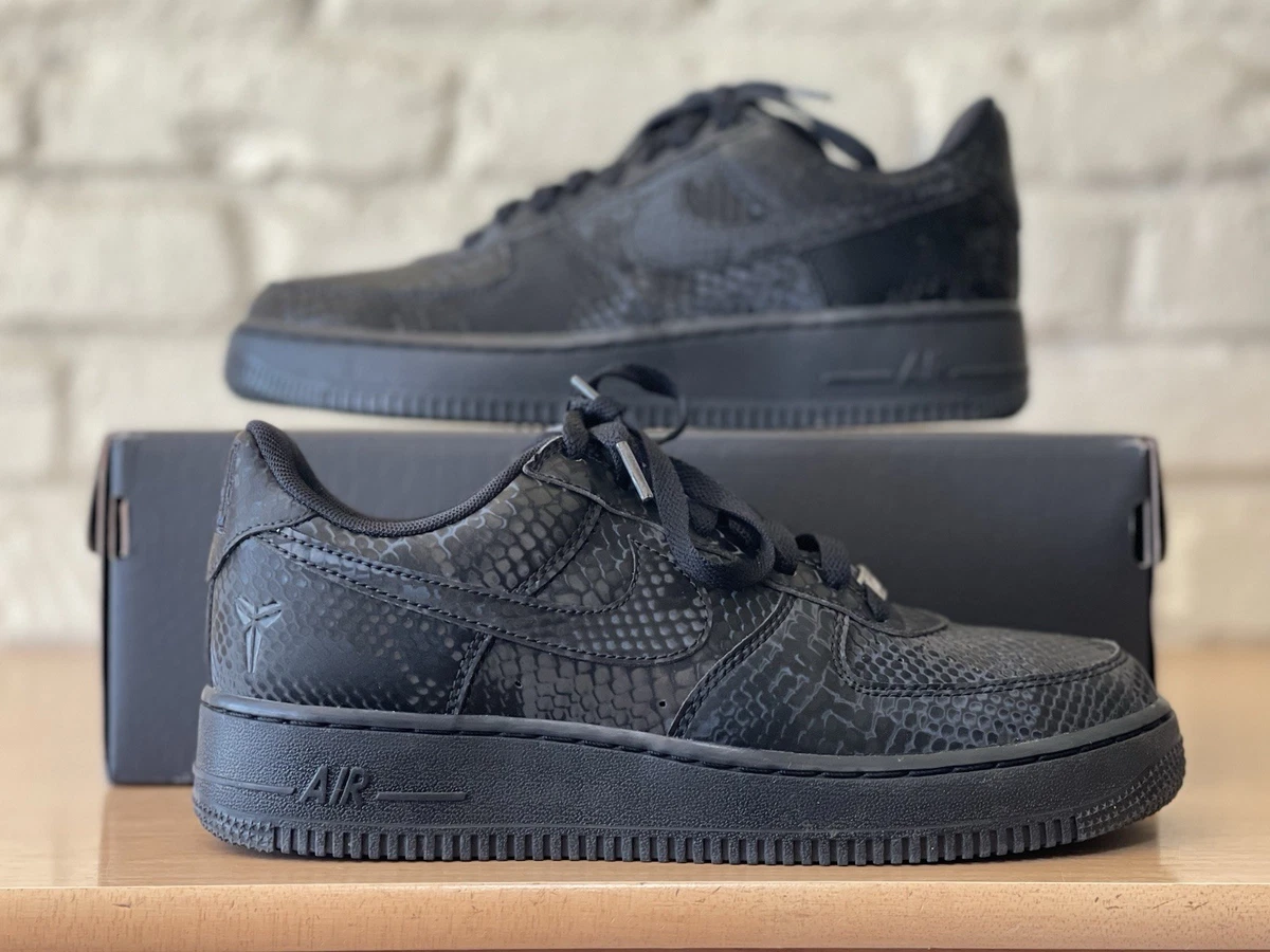Kobe Bryant x Nike Air Force 1 Low Triple Black for Sale
