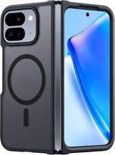 for Google Pixel 10-Pro-Fold Magnetic Case: Translucent Matte Textured Military