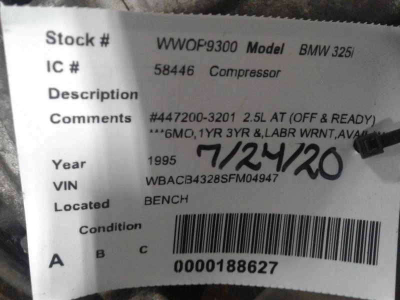 Compressor CA compatível com 95-99 BMW M3 583632 - Imagem 4 de 4