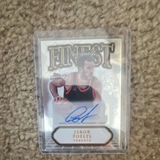 Topps 2024-25 Finest Autographs Jakob Poeltl Toronto Basketball Autograph Card