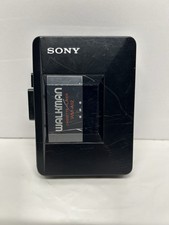 Sony Walkman WM-A12 B12 Cassette Player New Belts  Works  Cleaned 