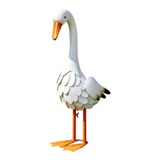 Metal Bird Porch Figure for Lawn Border and Garden Display Area
