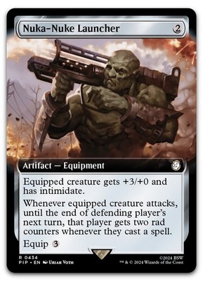 Nuka-Nuke Launcher (Extended Art) #434 (NM) Fallout PIP Magic MTG