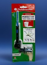 Fluidmaster 641 Perfect Fit Universal Toilet Tank Lever Chrome Easy Installation