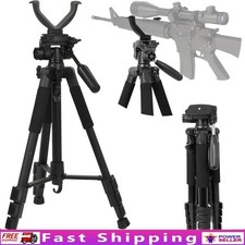 Adjustable Tripod Hunting Shooting Photography V Yoke Head Non-Slip Feet New