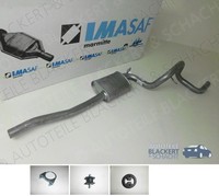 Imasaf Auspuff Mitteltopf + Anbauteile für Renault Fuego 2.0 TX + GTX 1980-1985