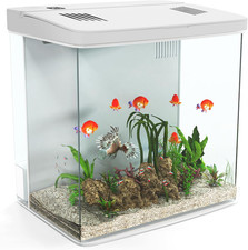 5L Betta Fish Tank, 1.5 Gallon Mini Small Aquarium with Auto-Cyclic Filtration a