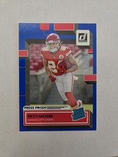 2022 Panini Donruss - Rated Rookie Skyy Moore #324 Press Proof Blue (RC)