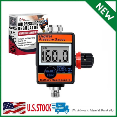 #ad #ad Precision Air Pressure Regulator Up to 160 PSI with Easy Read Digital Display $54.39