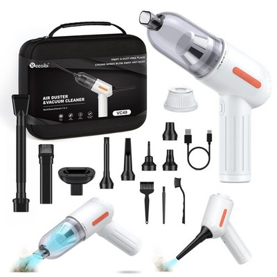 4 in 1 Powerful Compressed air Duster - 150000RPM Cordless Air Blower & 15KPA...
