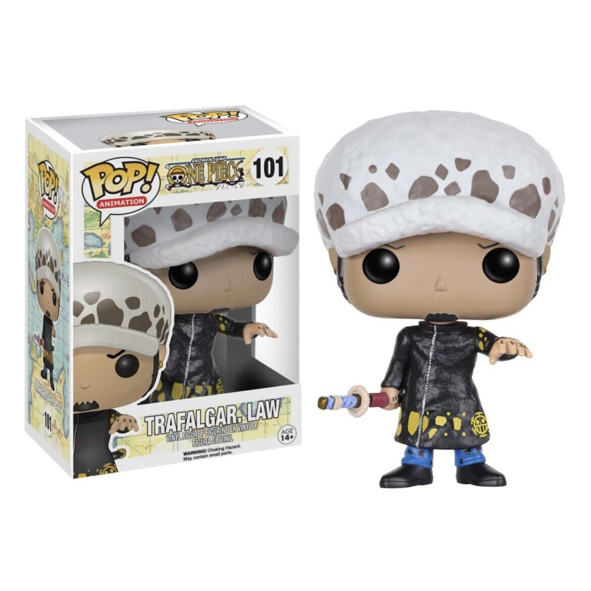ONE PIECE RARE Vaulted Trafalgar Law #101 FUNKO POP with ONE PIECE RARE Vaulted Trafalgar Law #101 FUNKO POP with