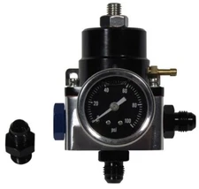 Tanks Inc AFPR1 -  Adjustable Fuel Pressure Regulator w/ Gauge & 6an Adapters