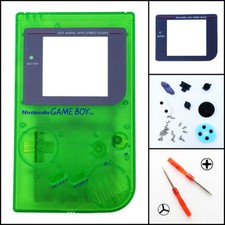 Nintendo Game Boy Original DMG-01 Housing Shell GLASS Screen Lens Green