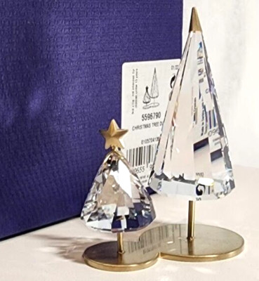 Swarovski Holiday Magic Christmas Tree DUO Crystal Figurines 5596790 Mint in Box