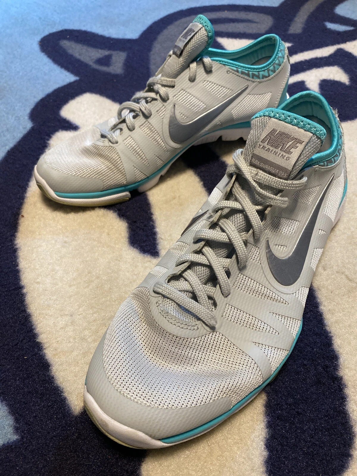 Croix de course en tissu Nike Flex Supreme TR 3 pour chaussures actives 11 gris bleu