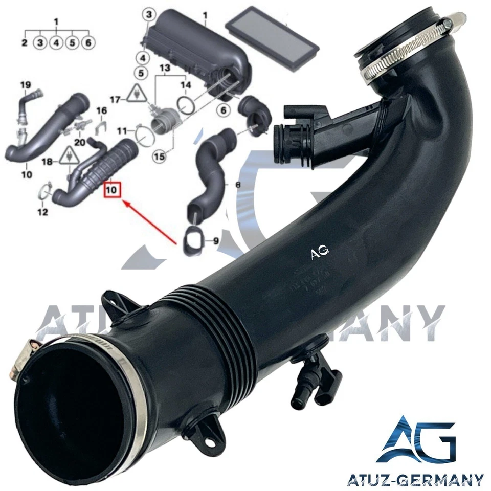 Original AG Ansaugschlauch für MINI Mini Paceman Cooper S 13717627501 - Bild 4 von 4