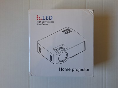 Projector [LED+LCD] Android Home Theater HD 4K - White (wifi) 1200 Lumen [E09]