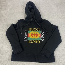 GUCCI #7 21AW 653373 Logo emblem Side web line Shiny jersey hoodie 