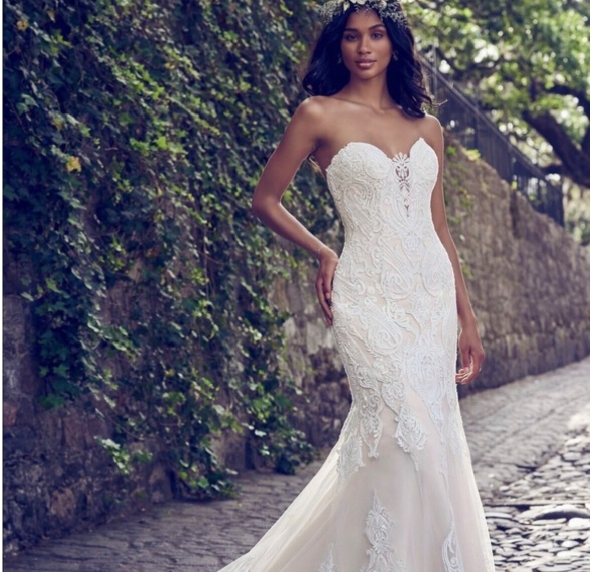 Maggie Sottero Wedding dress - sweetheart strapless - size 8 | eBay
