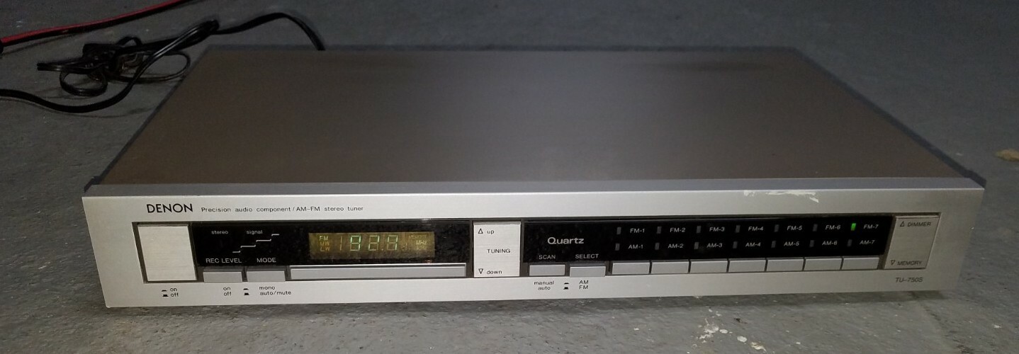 Denon TU-750S vintage audio equipment - eBay listing photo 3