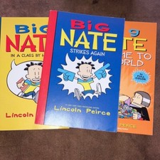 Scholastic Big Nate Book Set - Red, Blue, Orange Covers