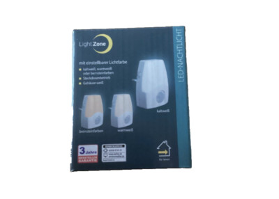 Light Zone LED Nachtlicht mit einstellbarer Lichtfarbe und Dämmerungssensor