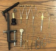 15 Peice Fly Tying Tool Kit  w/ SUper AA Vise - Premium Scissors - KT130