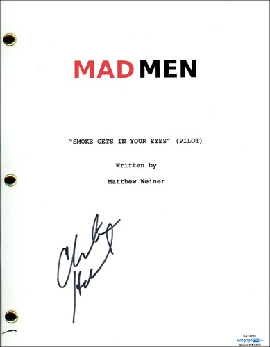 Christina Hendricks "Mad Men" AUTOGRAPH Signed Full Complete Pilot Script ACOA
