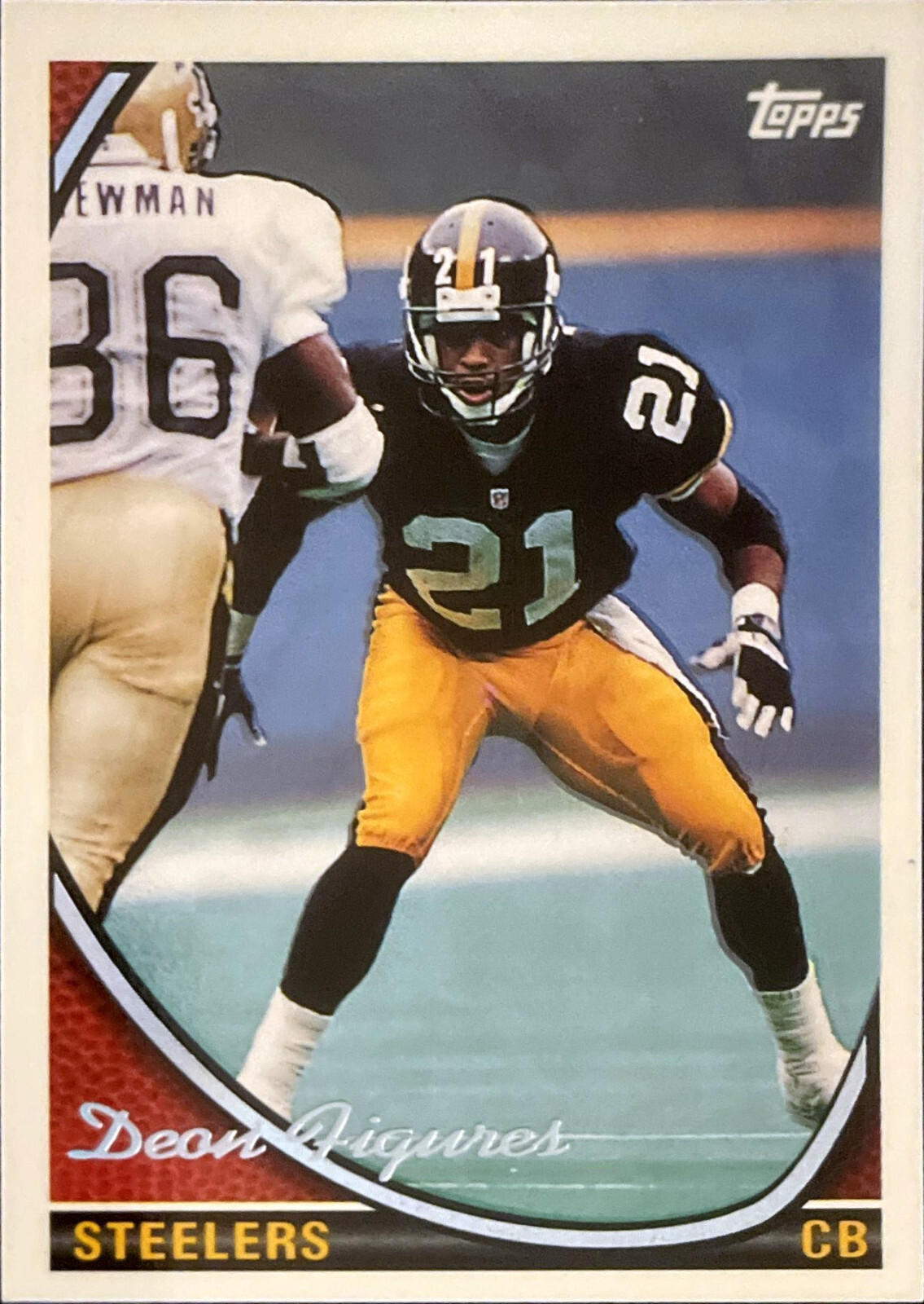 1994 Topps Special Effects SP #404 Deon Figures Pittsburgh Steelers