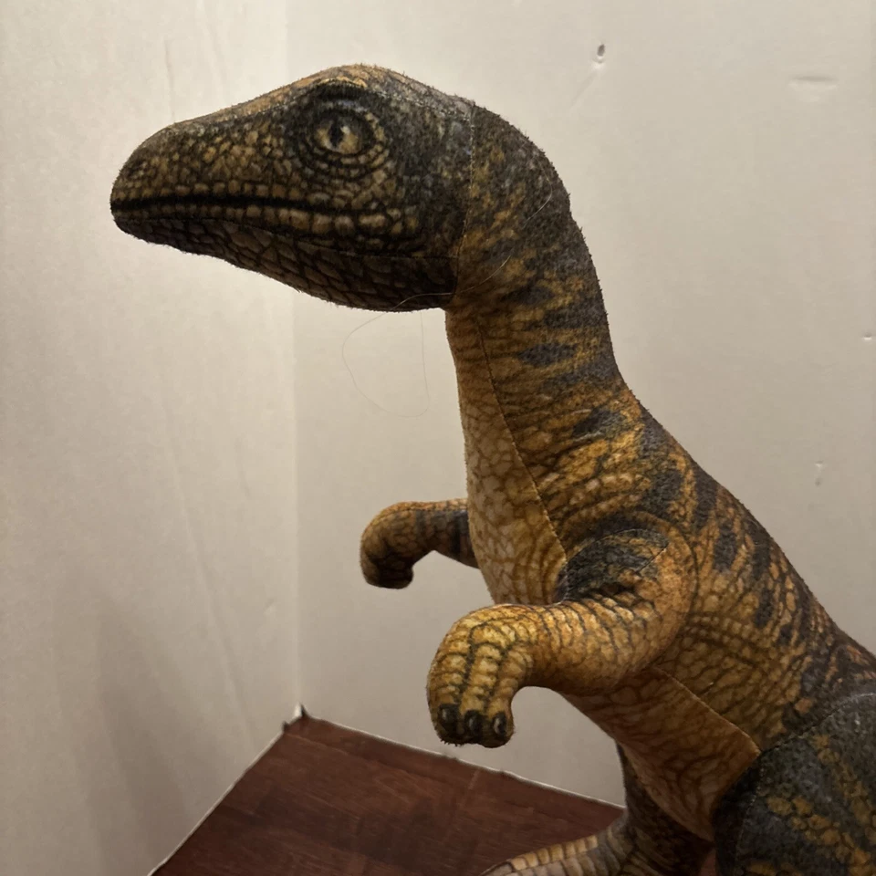 Парк Юрского периода Дакин 32 дюйма плюшевая мягкая игрушка велоцираптор хищник винтажный 1992 - Изображение 2 из 4