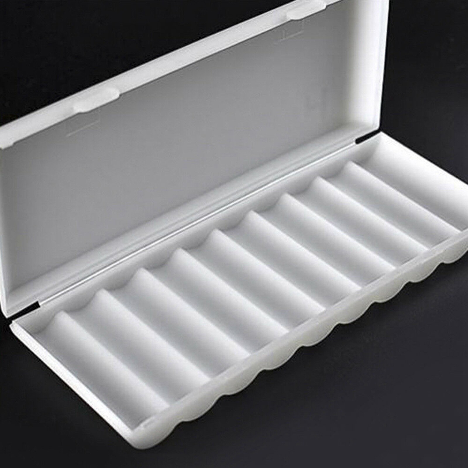 18650 Battery Storage Case Box Organizer Holder White for 10 x18650 Batteries