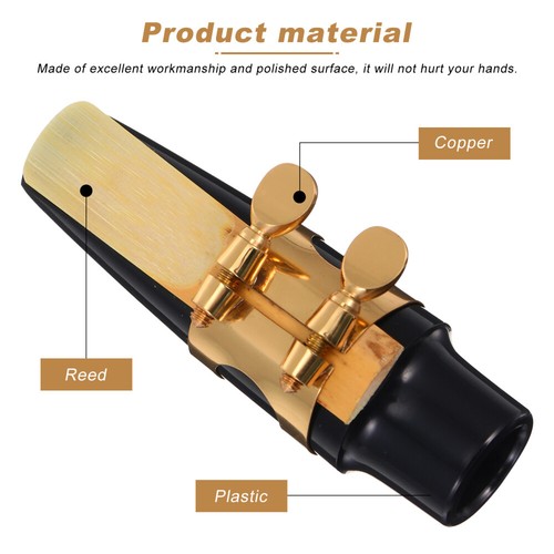 3 Sets Saxophone Head Alto Mouthpiece Pad Kit Musical Instrument Accessory - Picture 4 of 12