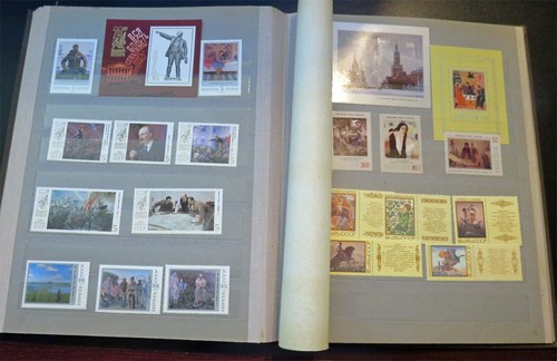 USSR Russia Soviet era stamps blocks collection Album Philatelic - Picture 5 of 11