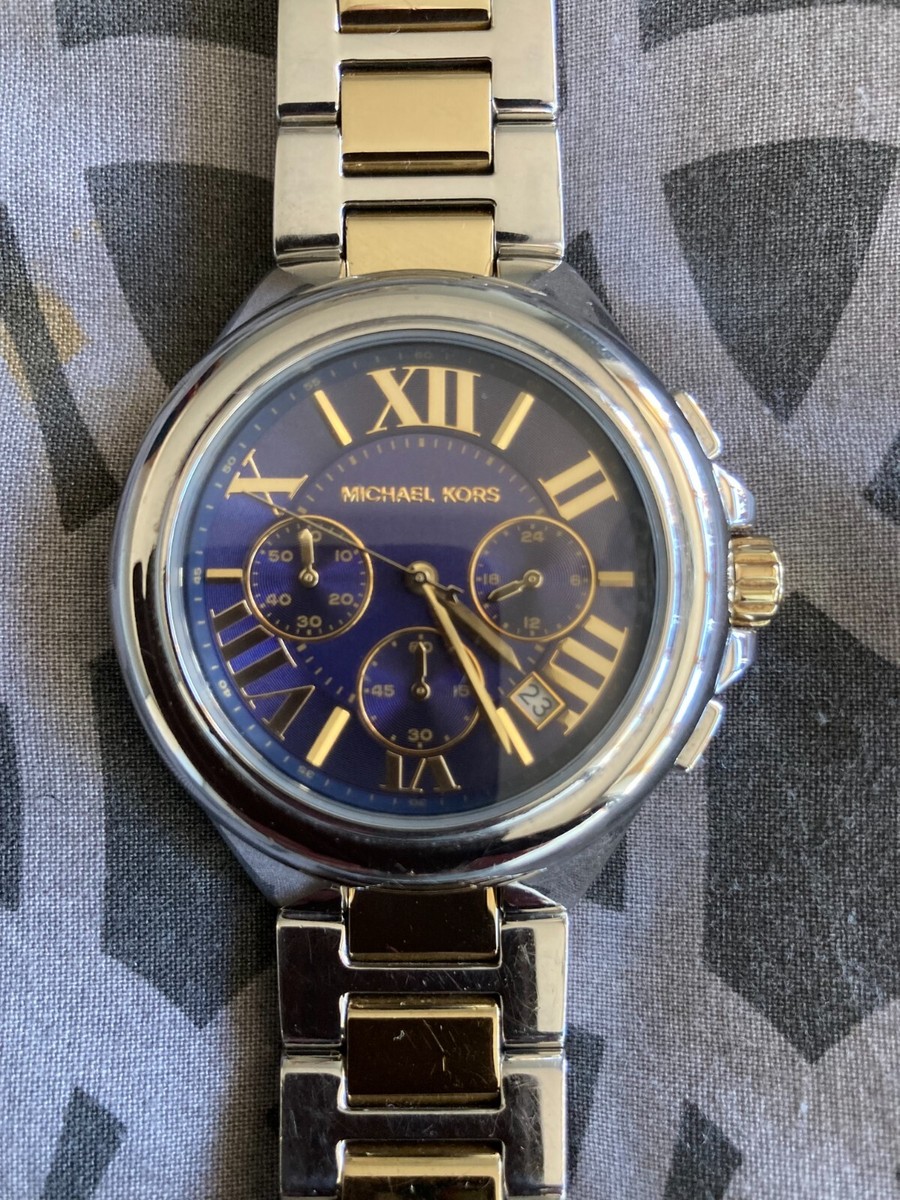 Womens Michael Kors Camille Two Tone Stainless Steel Watch  display picture 3