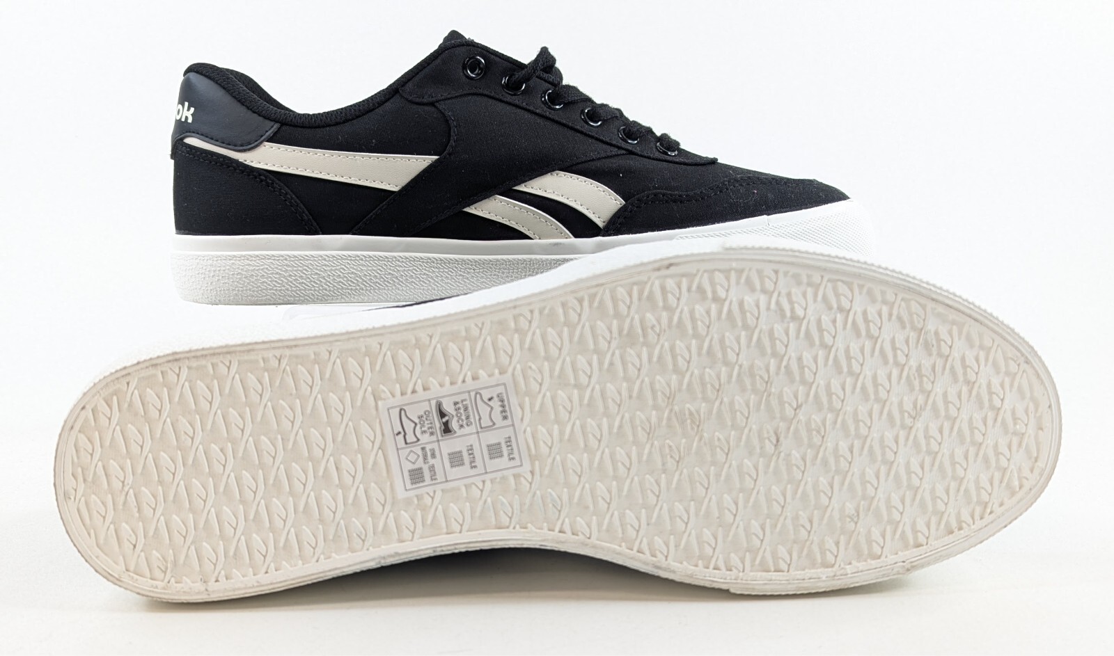 Reebok Techque Galaxy Shoes – Men’s 11 Black White Canvas Retro Sneakers -NEW thumbnail 3