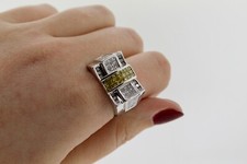 14 kt White Gold Diamond Men's Ring