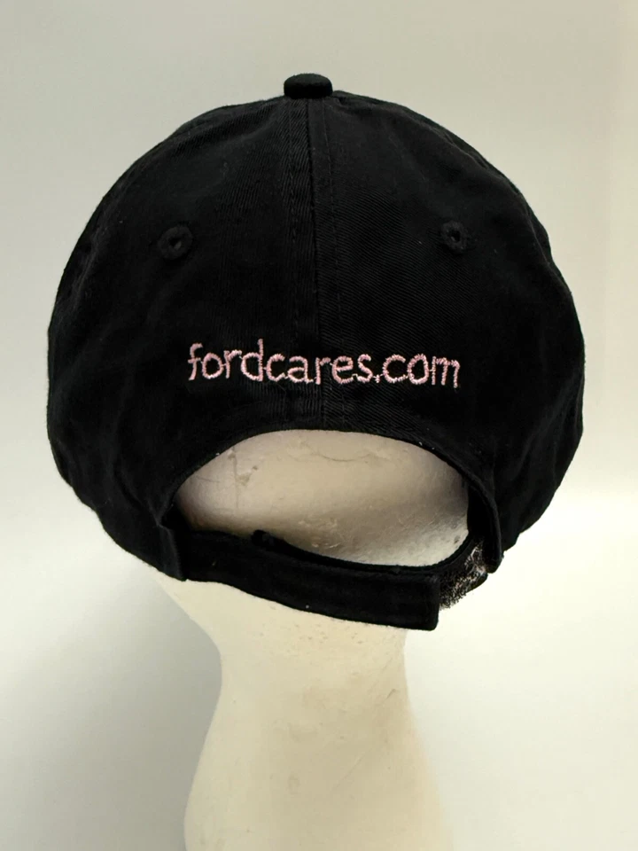 De Colección Wood Brothers 21 Ford Racing "Guerreros en Rosa" Sombrero Negro NASCAR Foto 3 de 4