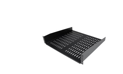 2U 16 in Universal Vented Rack Mount Cantilever Shelf